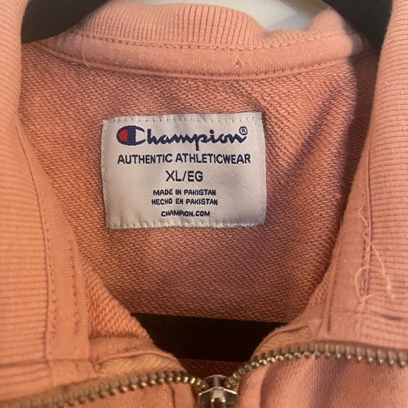 Champion Pink Quarter Zip Pullover - Picture 3 of 3